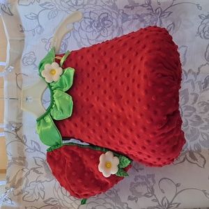 Adorable 3-6M strawberry costume